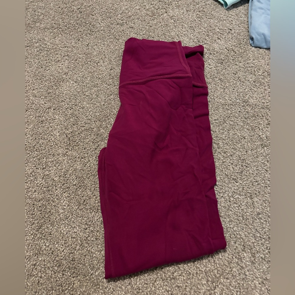 Dark pink Magenta Lululemon align leggings